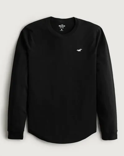 Playera Hollister De Manga Larga Original Cuello Redondo Cuotas