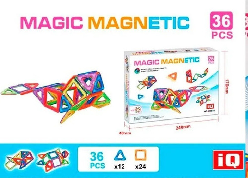 Imagen 4 de 8 de Magneticos Juego Niños/niñas Piezas Bloques Plasticos Armar