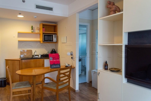 Imagem 4 de 15 de Em Moema, Flat Na Av. Macuco, Com Fácil Acesso A Av. Ibirapuera E Ao Shopping - Sf29417