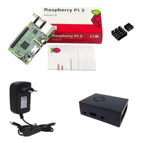Kit Raspberry Pi 3 Pi3 - Case Com Cooler - Pronta Entrega