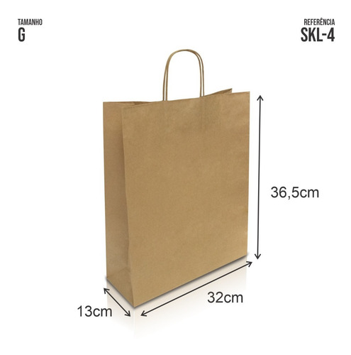 Sacola C/ Alça Extra Grande Lojas Entregas 36,5x32x13 50und