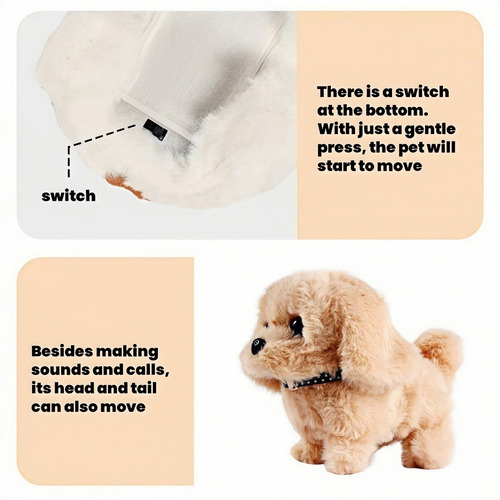 Juguetes De Peluche Para Cachorros De Simulación De 7 Piezas