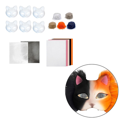 Kit De Máscara De Gato Para Hacer Mismo, Accesorio Estilo C