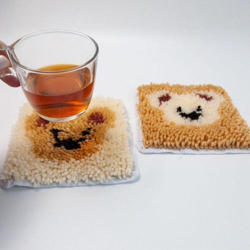 Coaster Latch Hook Kits Crafts Diy Crochet Kits De Bordado A