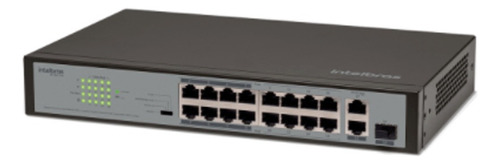 Switch Intelbras 16 Portas Fast Ethernet Poe+ Sf 1821 Poe