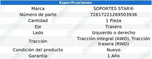 1 Tope P/suspensión Tras G Cherokee V6 3.7l 05 Al 10 S Star
