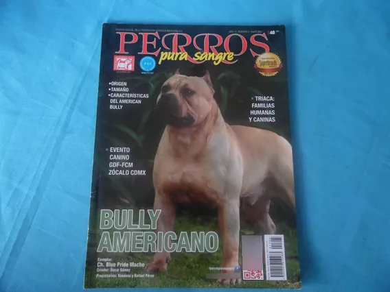 Revista Perros Pura Sangre 5 Año 17 Bully Americano