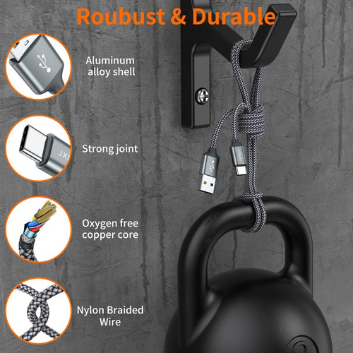 Cable 1 Metro Usb A Tipo C Compatible Samsung S22 S23 S24