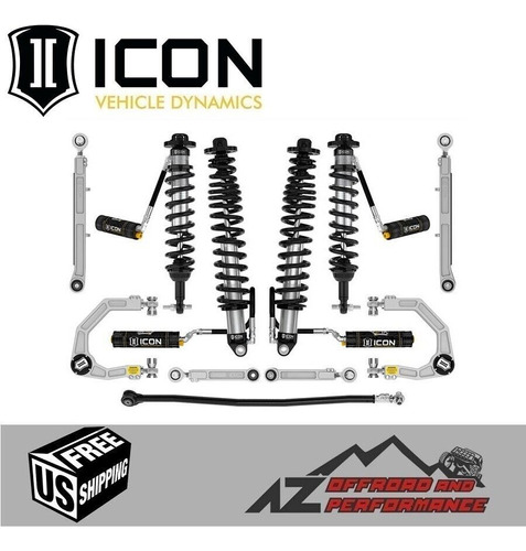 Icon Stage 7 Suspension Kit ( Billet ) For 2-3  Lift 21- Zzf