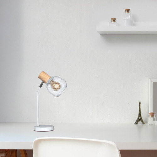 Imagen 3 de 10 de Lampara Mesa Luz Veladores Moderno Dormitorio Cuotas