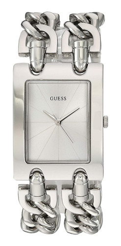 Reloj Mujer Guess U1117l1 Cuarzo Pulso Plateado Just Watches