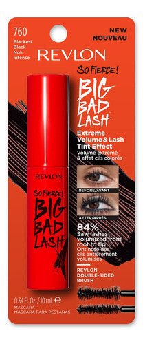Rímel Revlon So Fierce! Big Bad Lash Máscara Volumen Negra Blackest Black Nwp