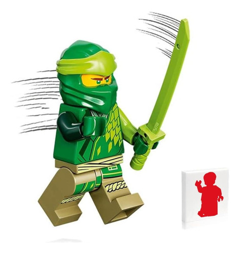 Minifigura Ninjago Core Lloyd Con Espada Katana Shamshir