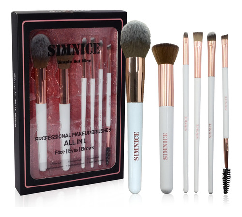 Simnice Juego De Brochas De Maquillaje Profesional  6 Broch