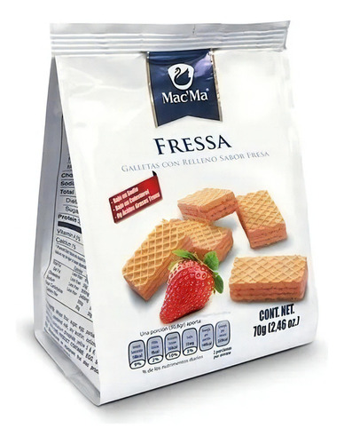 Galletas Mac'ma Wafer Fressa Bolsa 70 Gr