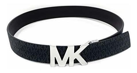 Michael Kors Reversible Negro/brown Belt Logo Mk H38vq