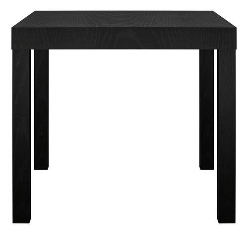 Mesa Lateral Minimalista Moderna Sala Mainstays Negra Color Negro