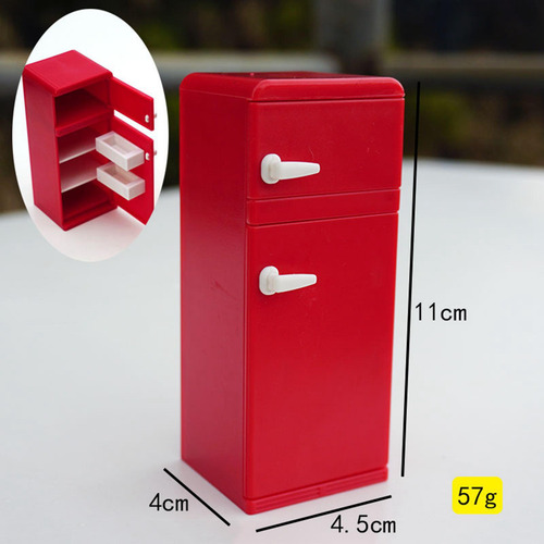 2 12 Escala Móveis De Casa De Bonecas Modelo De Vermelho