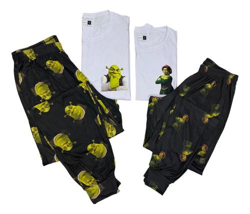 Pijama Dúo Shrek Para Parejas