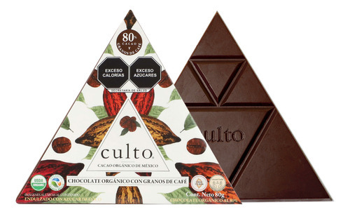 Chocolate Culto 80% Café Amargo 80g