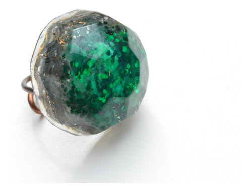 Anillo De Orgon Energía Regulable Cuarzo Verde
