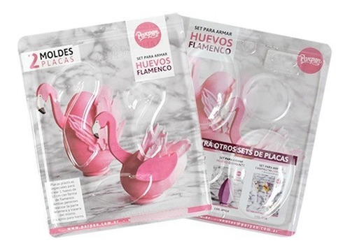 Moldes Parpen X 2 Placas Dobles Modelos Surtidos Color Huevo Y Flamenco