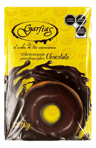 Cobertura Fina Sabor Chocolate 20 Kg Repostería Garfias