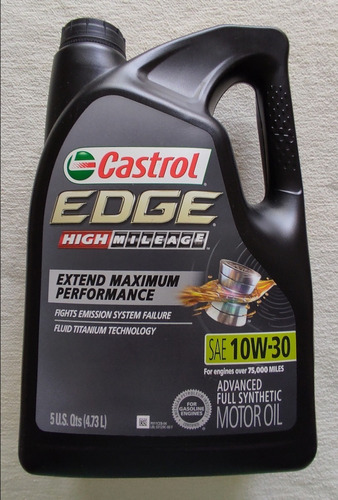 Aceite Sintético 10w30 Castrol Edge / Garrafa 4.73 Lts.