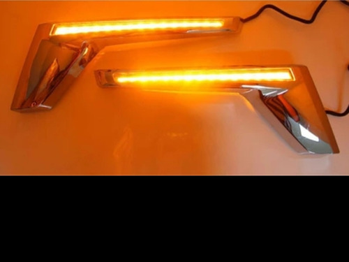 Platina De Faro Led De Land Cruiser 200cromada