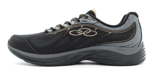 Tênis Olympikus Attract Masc Preto/dourado 39 + Brinde