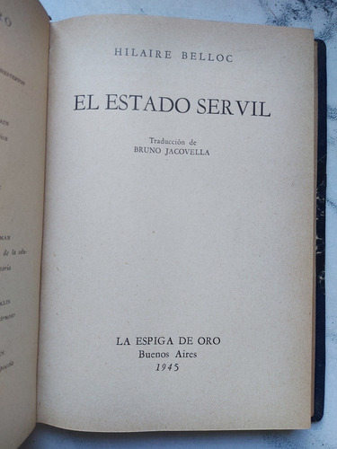 El Estado Servil. Hilaire Belloc. 52656