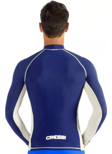 Rashguard Natación Cressi Classic Azul Hombre Ulw4823