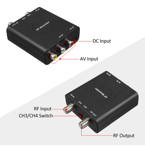 Modulador Rf System Converter Hd Demodulator Professional To