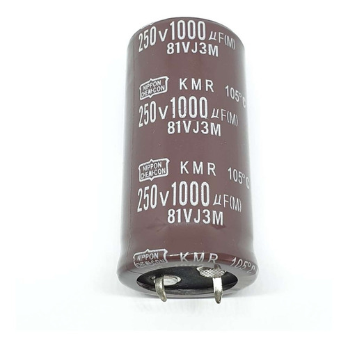 Capacitor Electrolitico Blindado 1000uf 250v 25x50mm 105°c