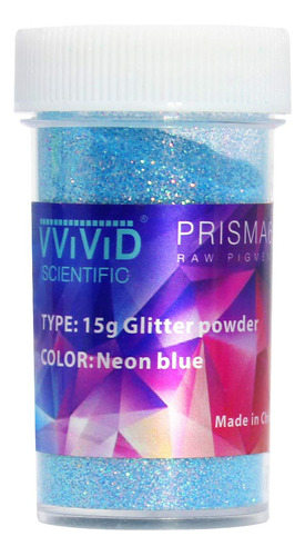 Polvo Pigmento Azul Neon Purpurina 0.53 oz