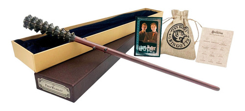 Varita De Fred Weasley Con Caja + Saco- Gemelos Harry Potter