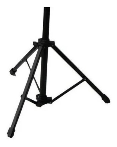 Pie Soporte De Microfono Metalico Y Abs Con Funda Y Pipeta Color Negro