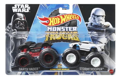 Hot Wheels Monster Trucks 2 Pack Darth Vader Vs Stormtrooper