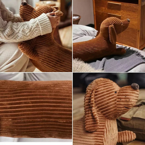 . Almofada De Salsicha De Pelúcia Fofa