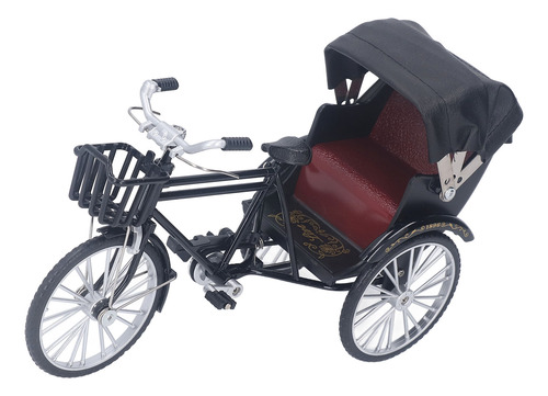 Adorno Retro En Miniatura De Aleación Modelo Rickshaw De 3 R