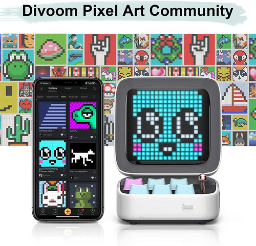 Parlante Portátil Divoom, Con Bluetooth Y Display Led