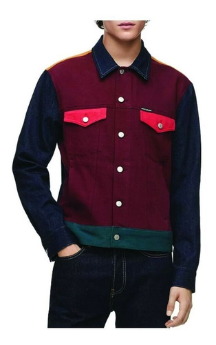 Chamarra Mezclilla Vaquera Hombre Casual Caballero Chaqueta
