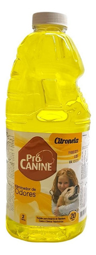 Eliminador De Odor 2l Citronela Pró Canine