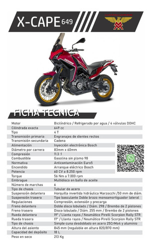 Tienda Oficial Motomorini: X-cape 650 -puerto Madero-