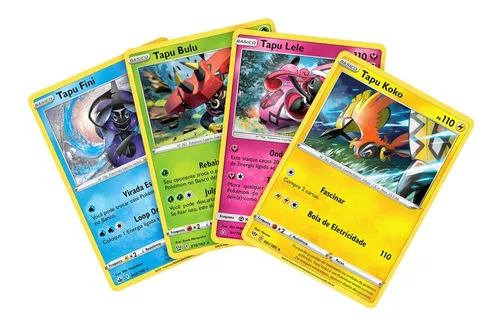 Carta Pokémon Lendário Tapu Koko Gx Com Lote De 100 Cartas