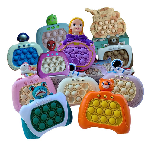 Pop It Mini Game Eletrônico Anti Stress Sensorial C/ Som Kit