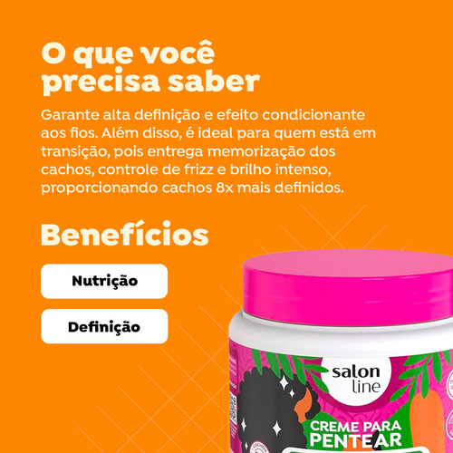 Creme Para Pentear Definição Intensa Salon Line 500g