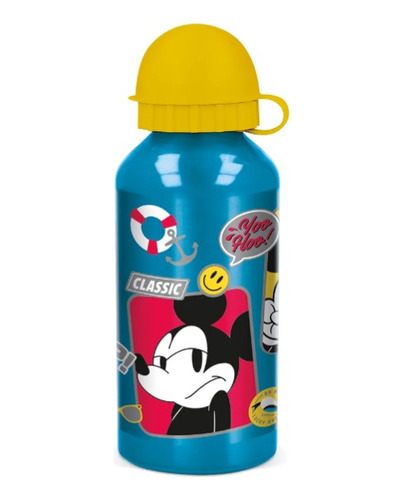 Botella Deportiva De Aluminio Mickey - 400 Ml