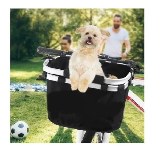 Cesta Dianteira Bicicleta Removível Gts Tecido Compras Pet