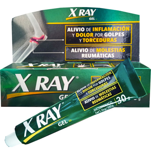 X-ray Gel Alivio De Inflamación Y Dolor 30g C/u